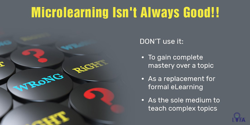 Disadvantages of microlearning advantages of microlearning